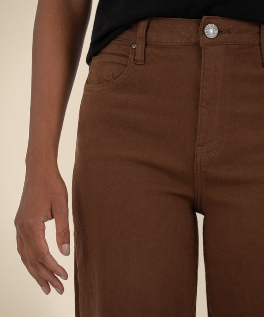 Sienna High Rise Straight Leg Jean - CAFE