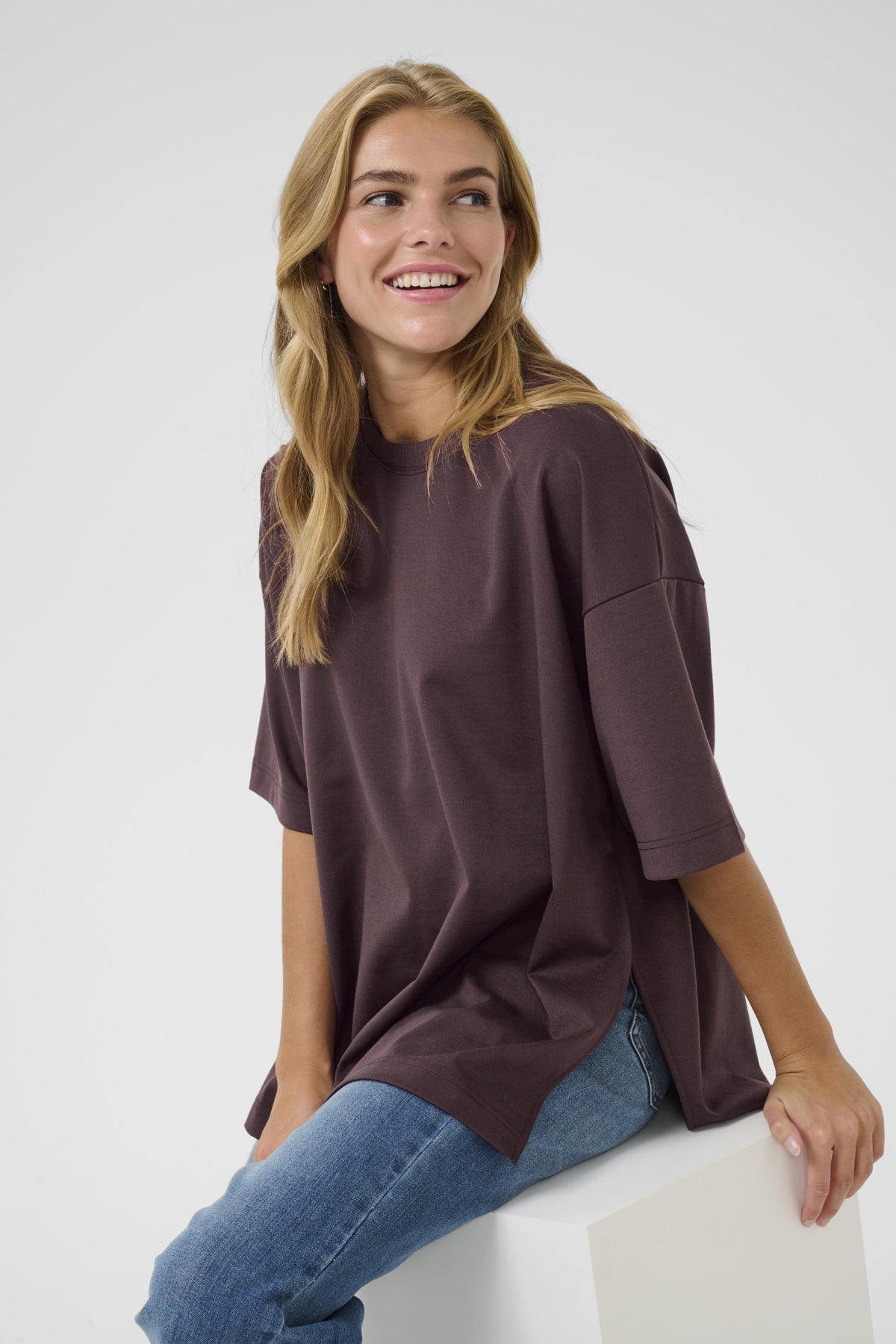 Jenny Jenna Slit T-Shirt