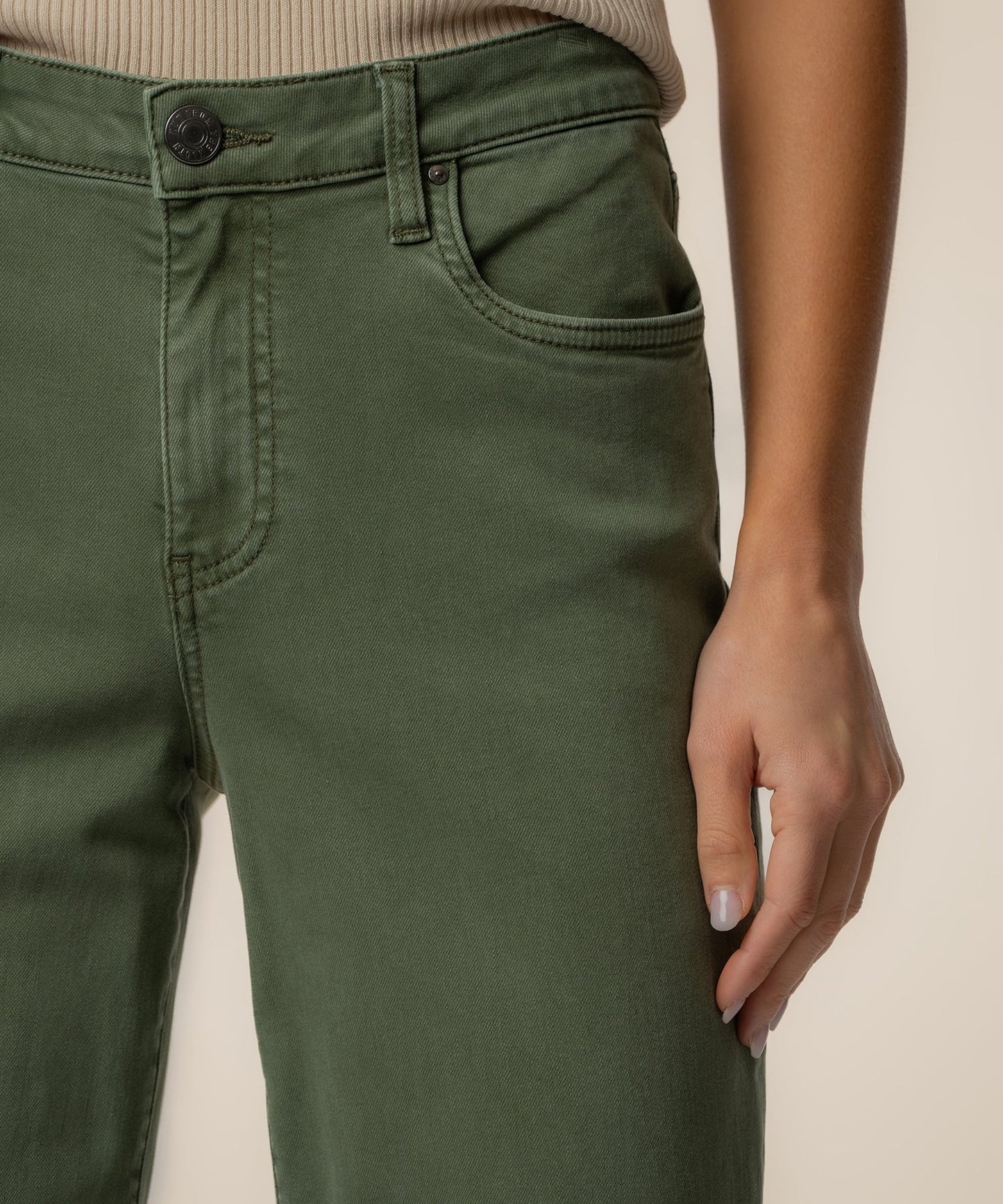 Charlotte HR Wide Leg Jeans - SEAWEED