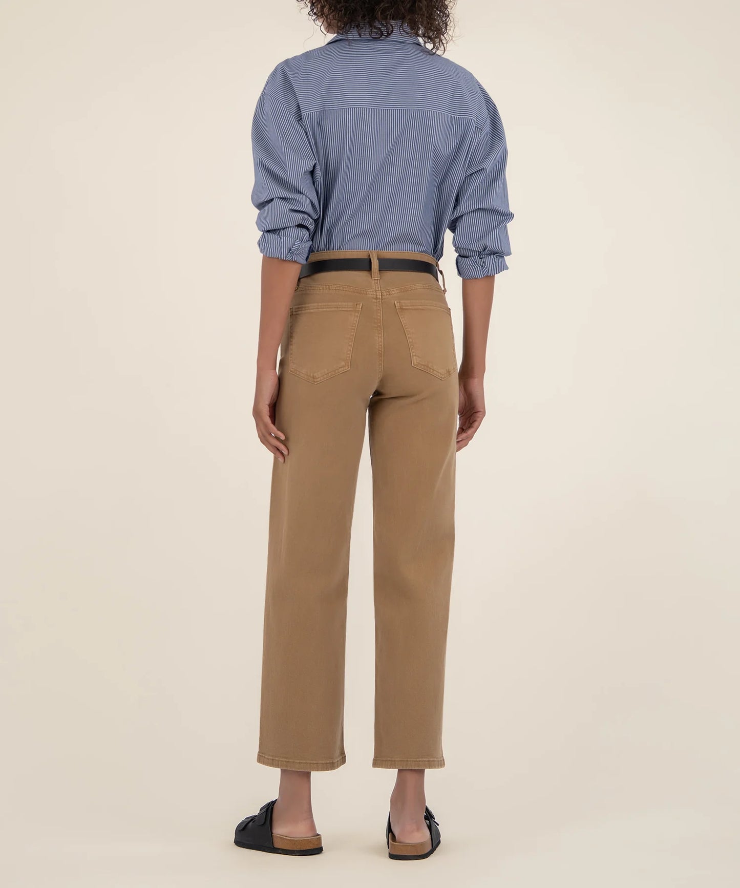 Charlotte High Rise Wide Leg Jean - CARAMEL