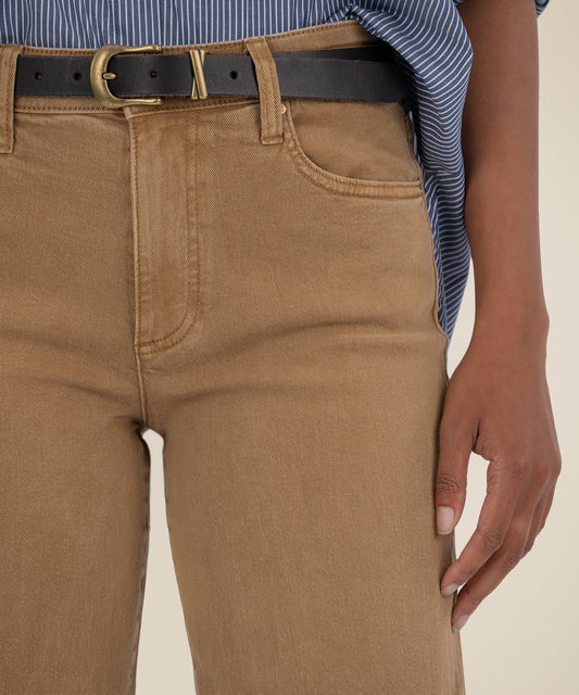 Charlotte High Rise Wide Leg Jean - CARAMEL