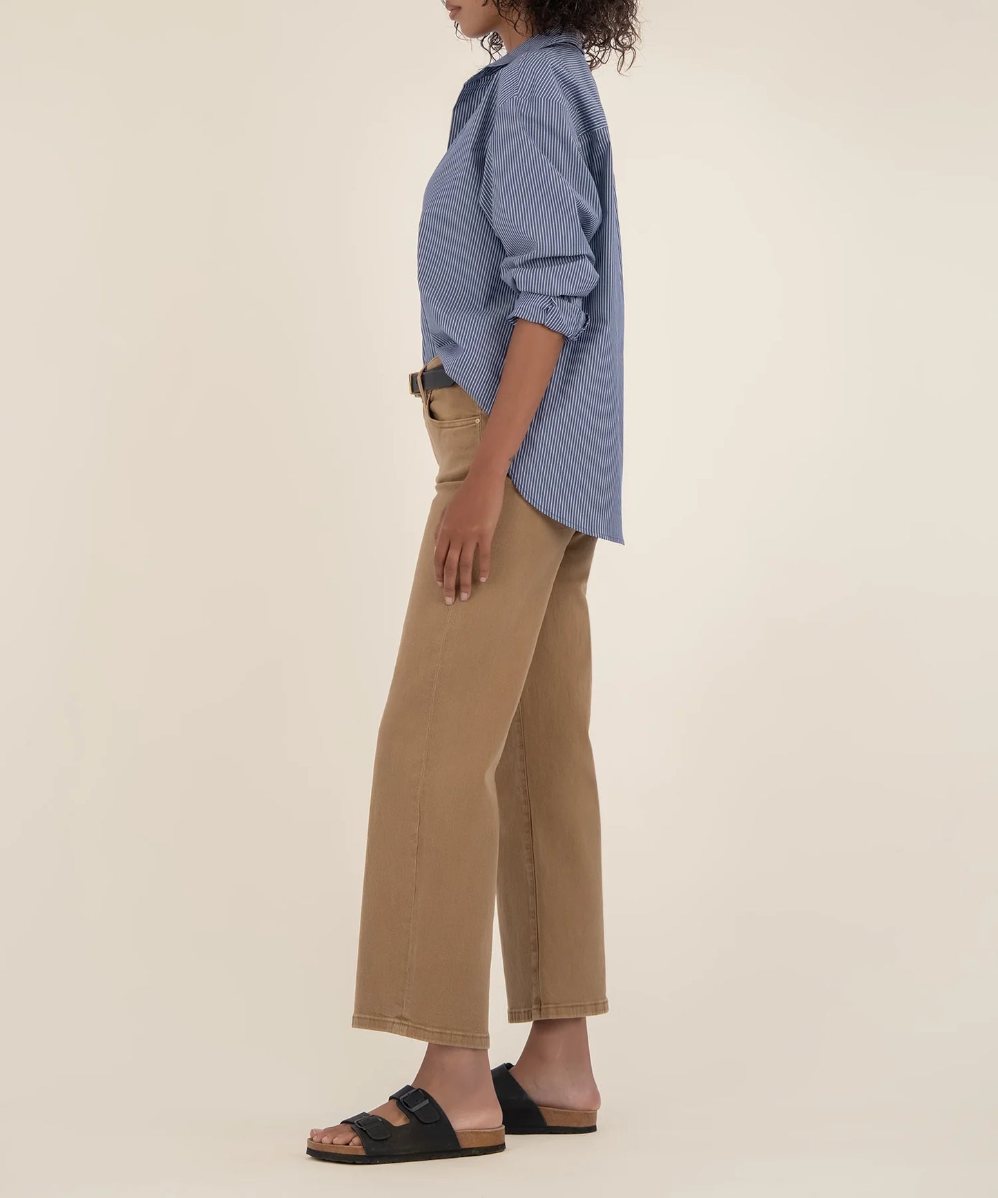 Charlotte High Rise Wide Leg Jean - CARAMEL