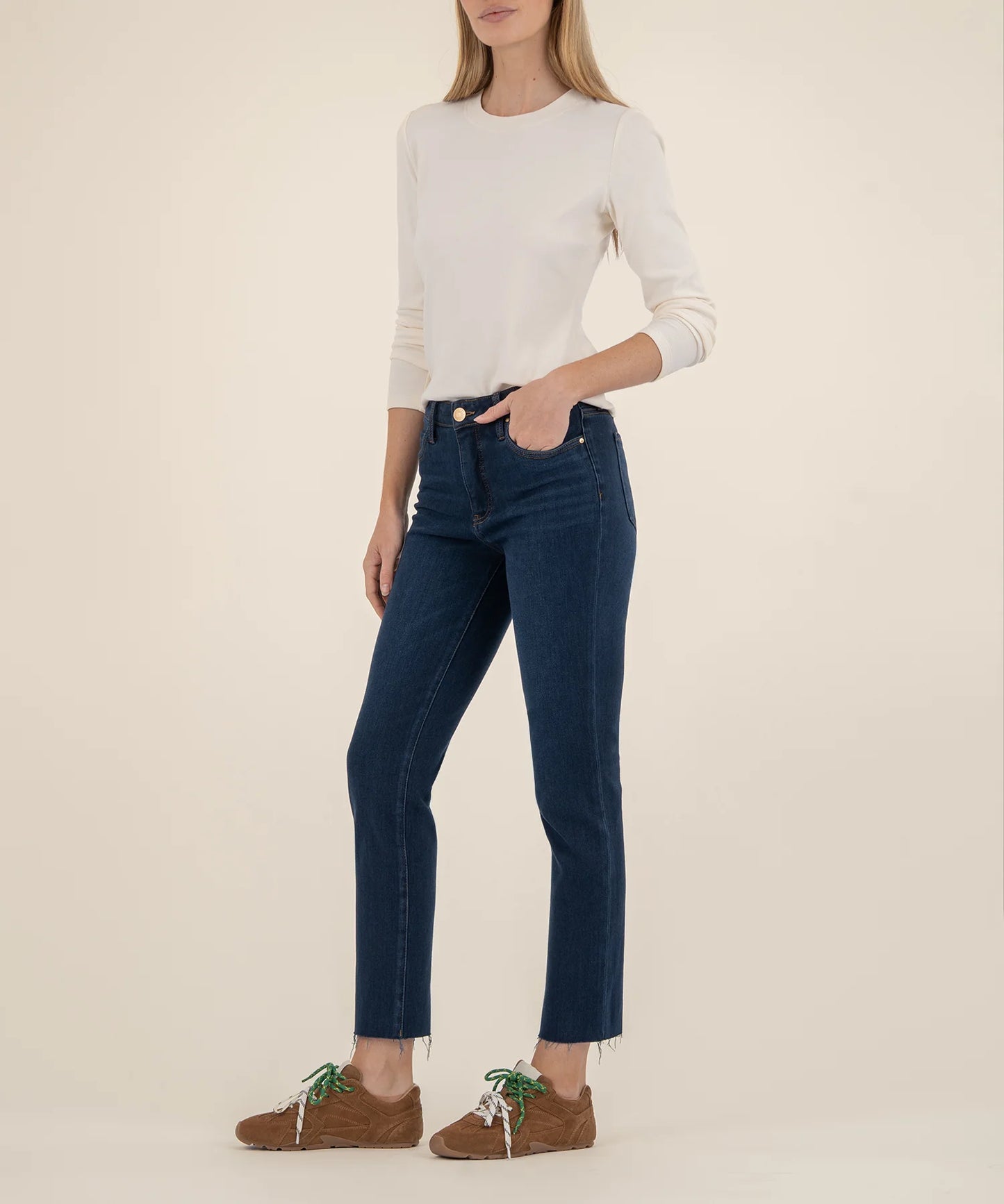 Reese High Rise Ankle Straight Jeans - COURAGEOUSLY