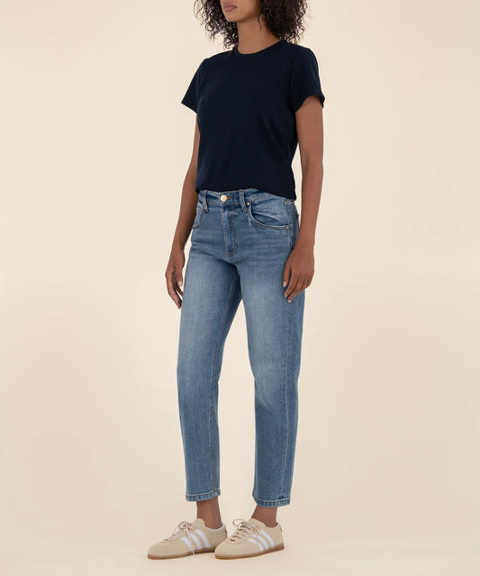Kit High Rise Baggy Ankle Jeans - AHEAD