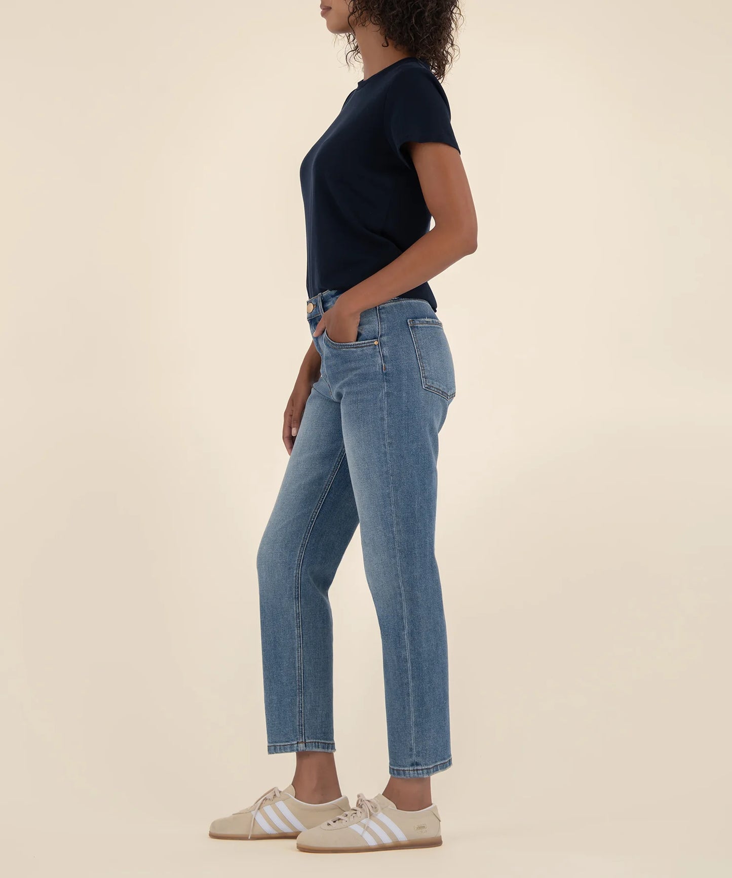 Kit High Rise Baggy Ankle Jeans - AHEAD