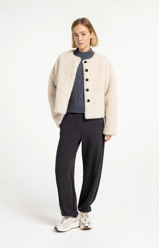 Jersey Barrel Leg Trousers