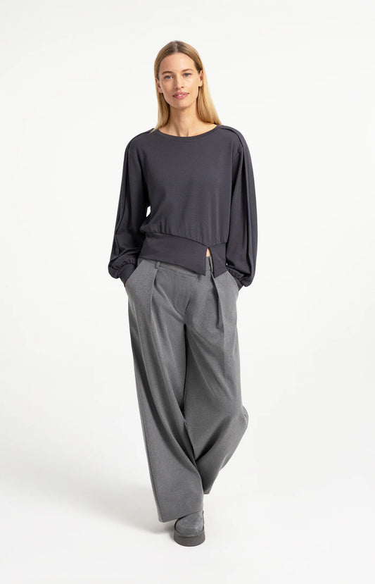 Lightweight Sweater with Folded Detail