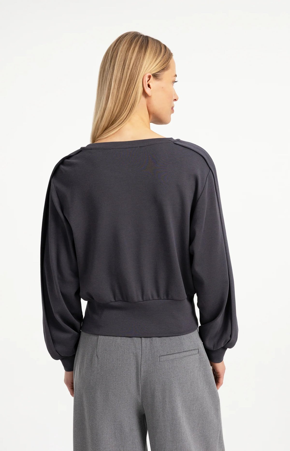 Lightweight Sweater with Folded Detail