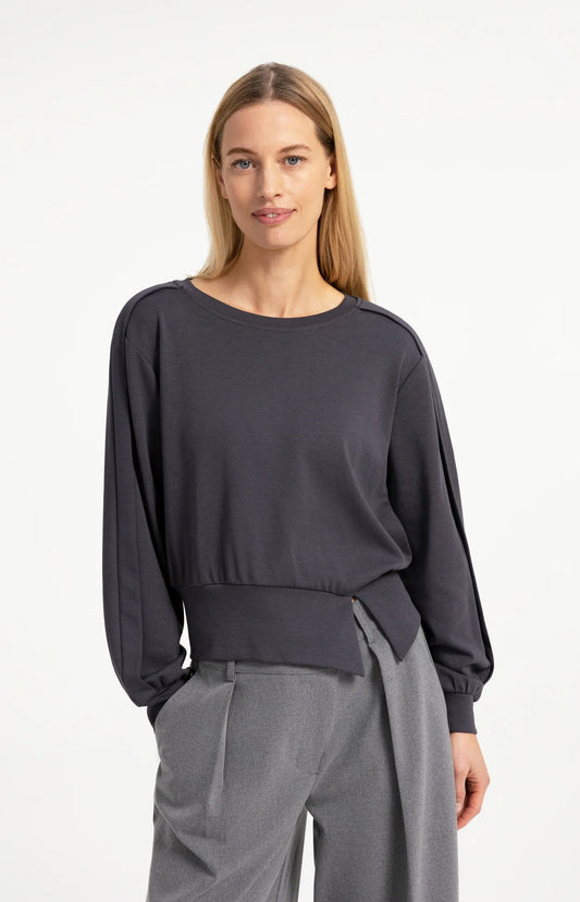 Lightweight Sweater with Folded Detail