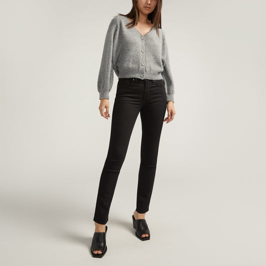 Avery Straight Jean - BLACK