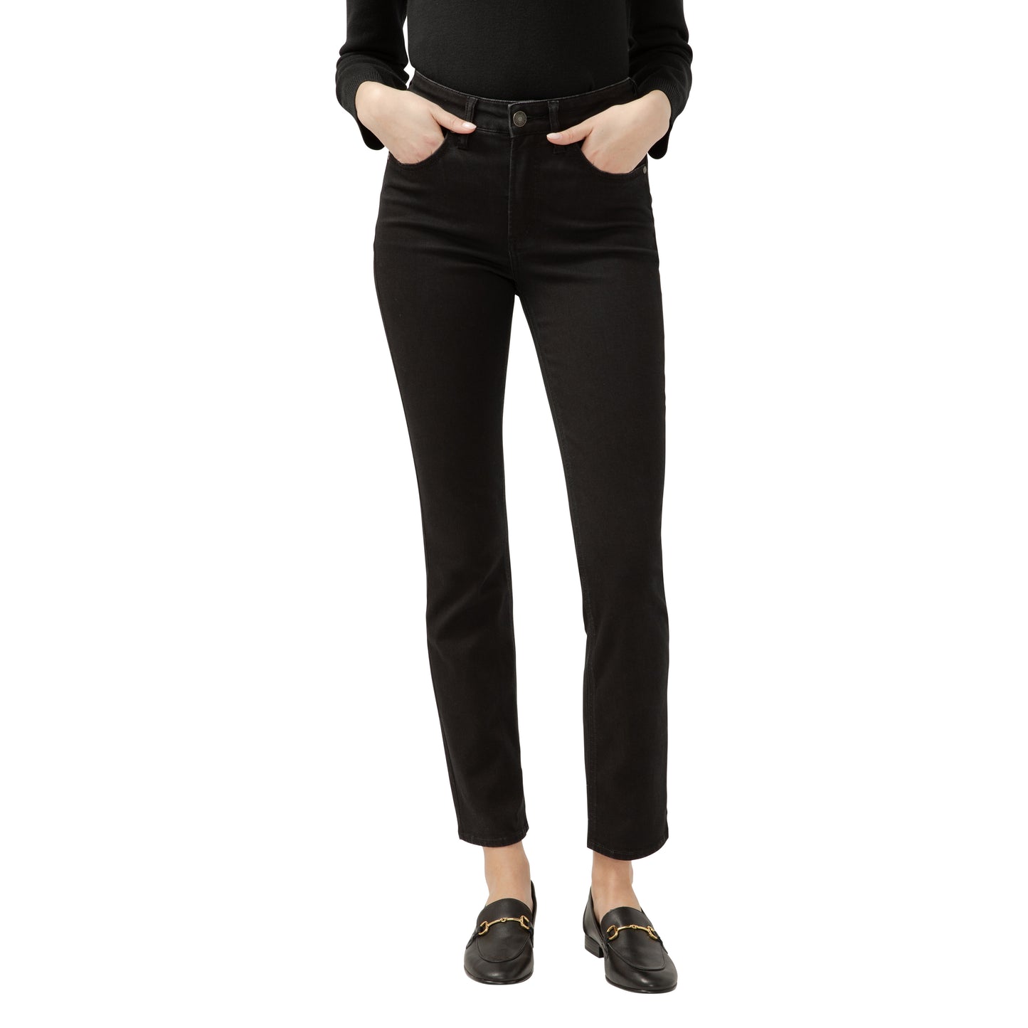 Avery Straight Jean - BLACK