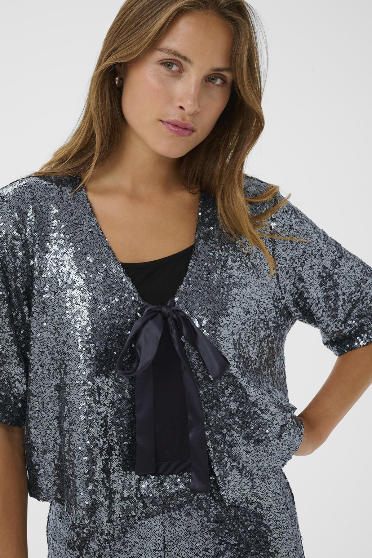 Laurie Lau Sequin Cardigan
