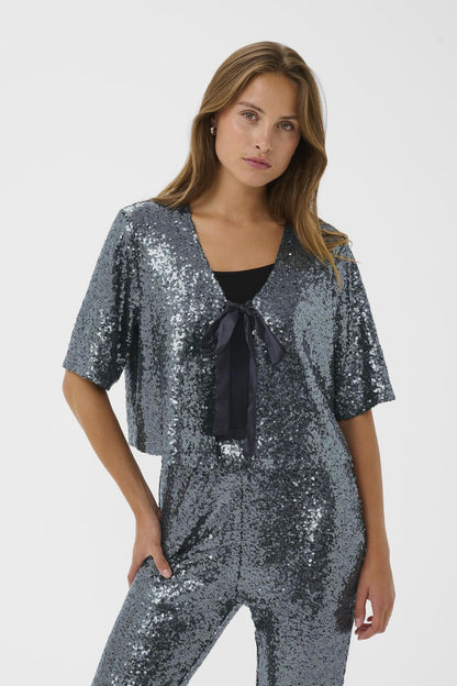 Laurie Lau Sequin Cardigan
