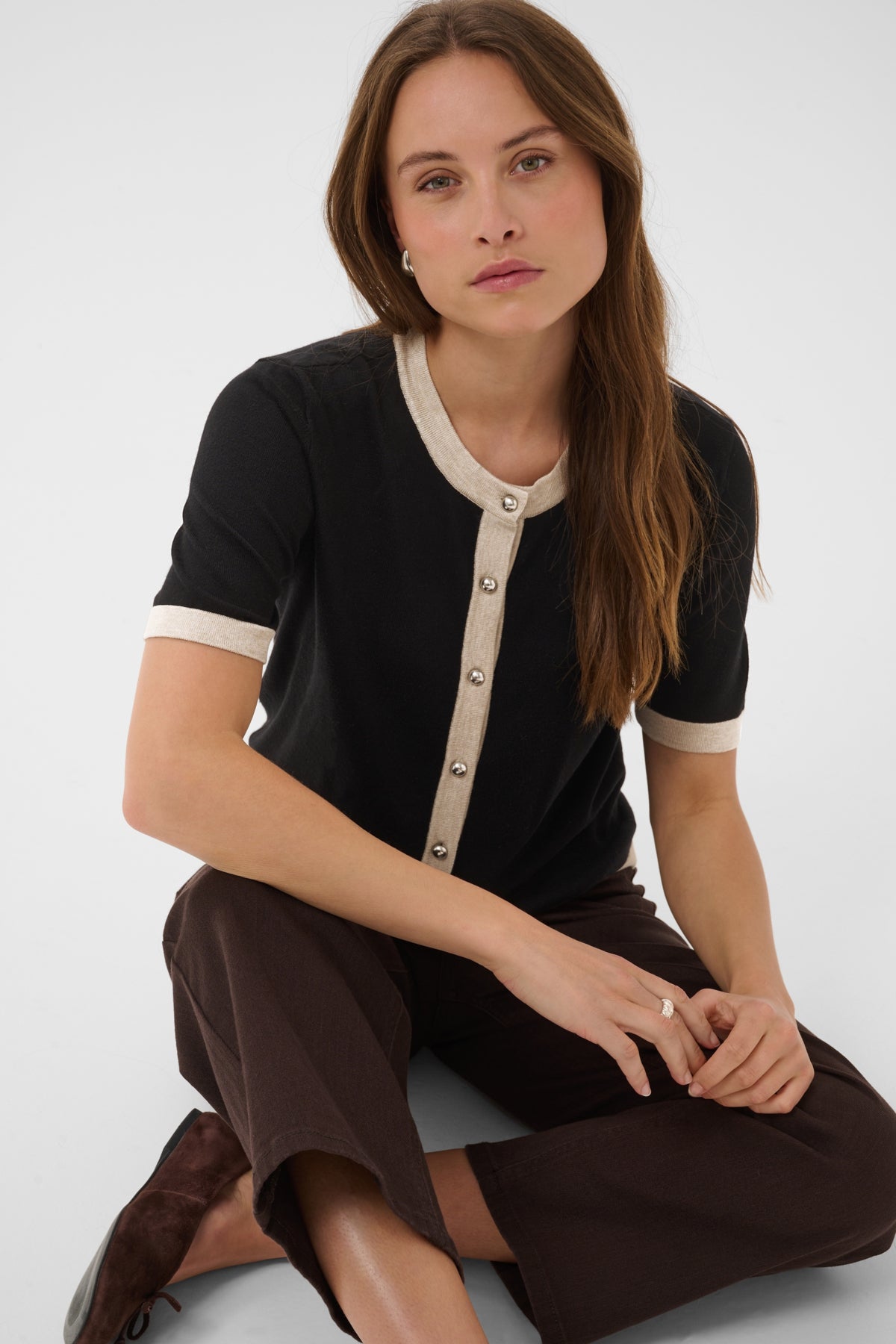 Lizzy Lizza Contrast Cardigan