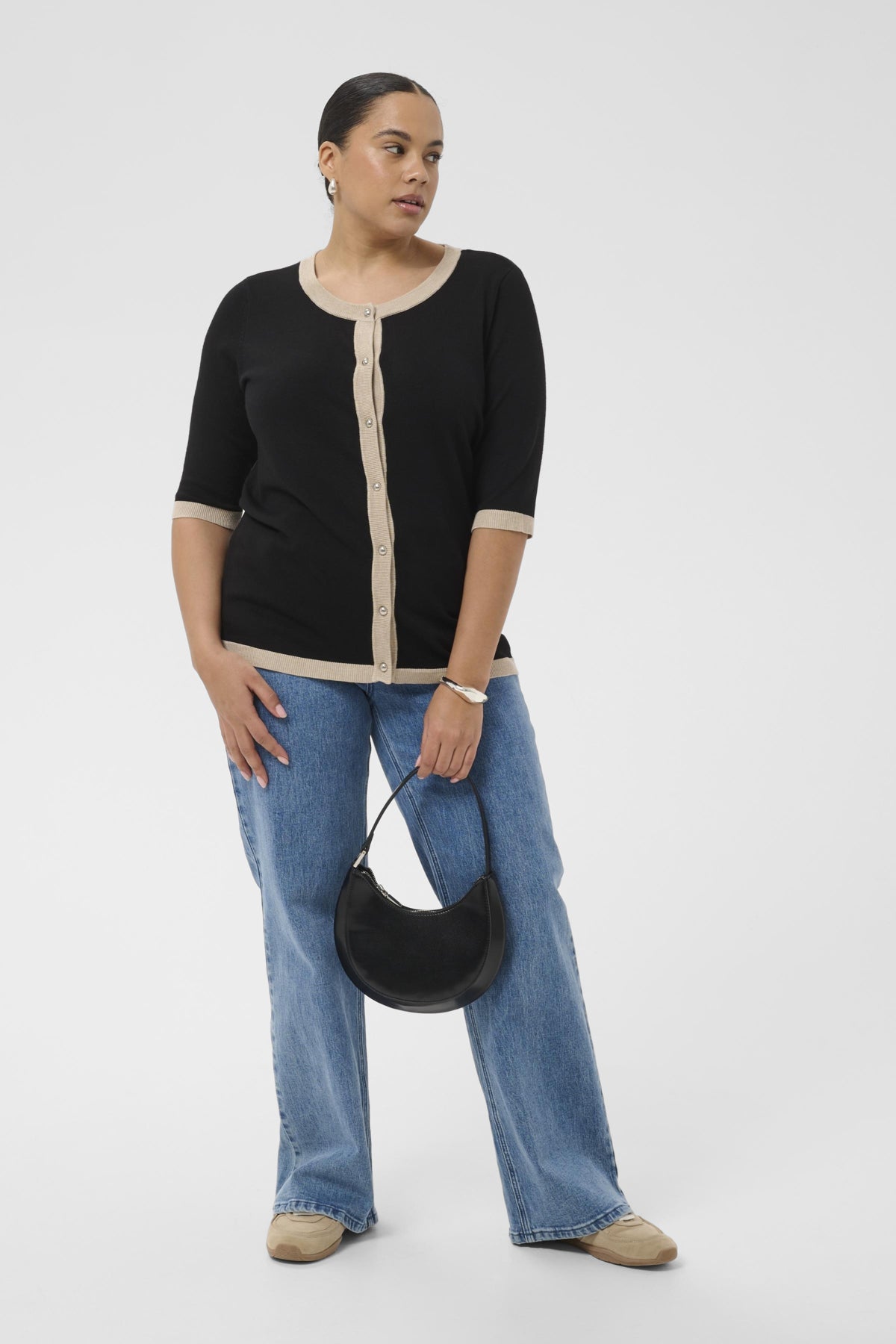 Lizzy Lizza Contrast Cardigan