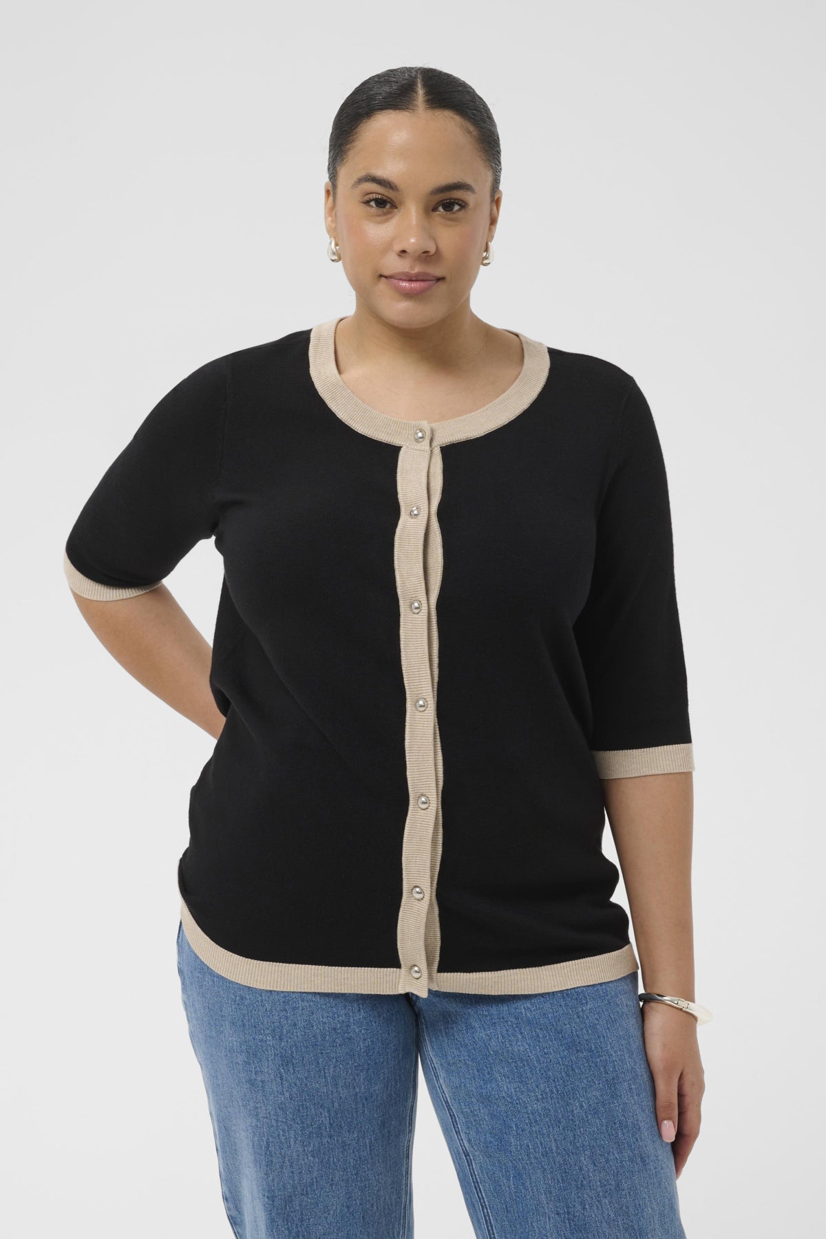 Lizzy Lizza Contrast Cardigan
