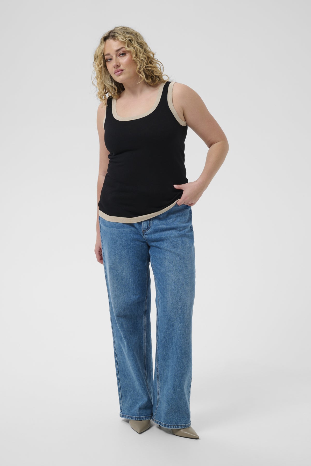 Lizzy Contrast Knit Top