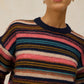 Florence Strip Jumper - NAVY MULTI