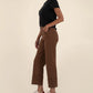 Sienna High Rise Straight Leg Jean - CAFE