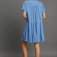 Short Sleeve Ruffle Tiered Dress - A5365