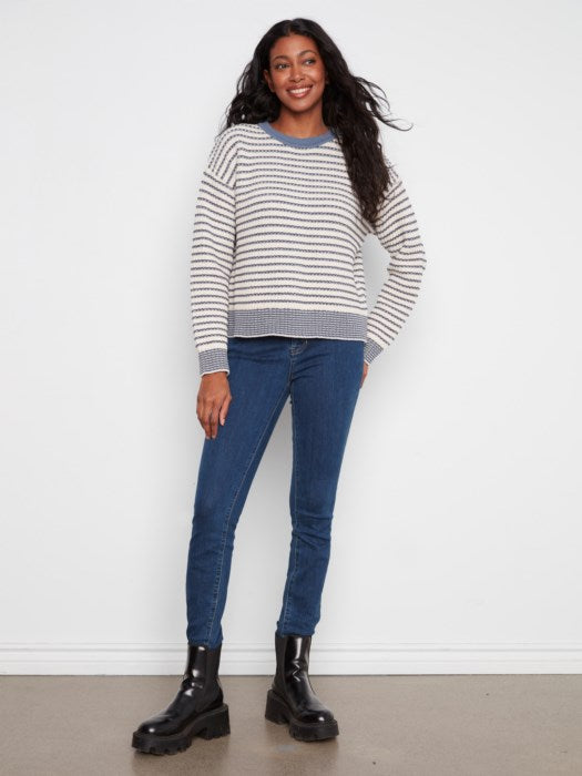 Striped Crew Neck Sweater