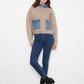 Denim Sweater Jacket