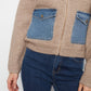 Denim Sweater Jacket