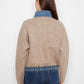 Denim Sweater Jacket