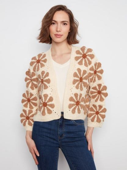 Floral Crochet Cardigan