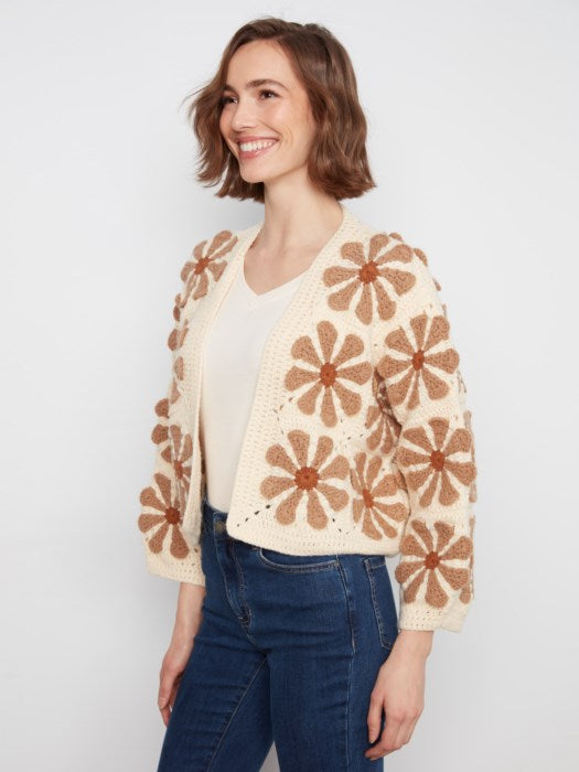 Floral Crochet Cardigan