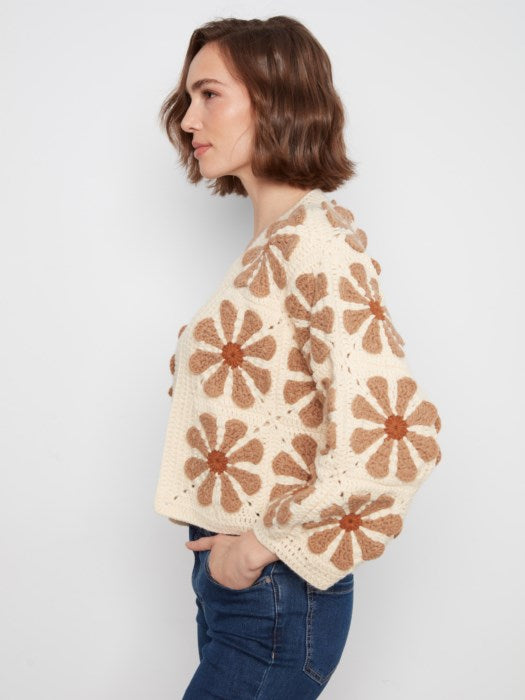 Floral Crochet Cardigan