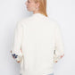 Mock Neck Sweater With Embroidered Flowers - C2689RR