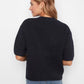 Balloon Elbow Sleeve Knit Sweater - C2858R