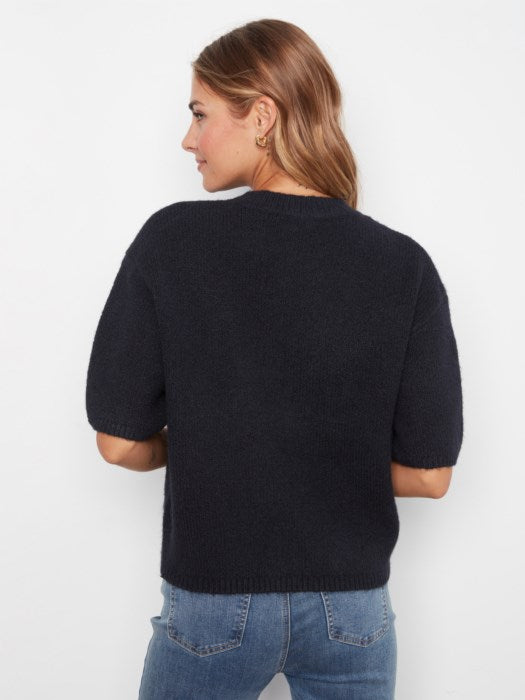 Balloon Elbow Sleeve Knit Sweater - C2858R