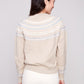 Raglan Long Sleeves Jacquard Sweater