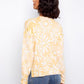 Reversible Printed V-Neck Sweater
