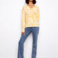 Reversible Printed V-Neck Sweater