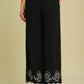 Floral Embroidered Wide Leg Pants - C4279-P