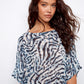 Printed Dolman Blouse