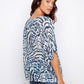 Printed Dolman Blouse