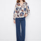 Printed Popover Blouse