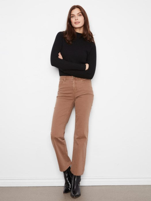 Straight Leg Twill Pants