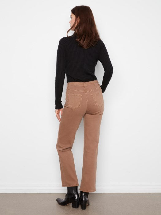 Straight Leg Twill Pants