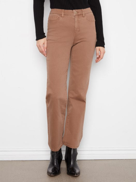 Straight Leg Twill Pants