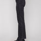 Straight Leg Stretch Denim Pants With Allover Tonal Embroide