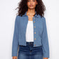 Linen Frayed Hem Jacket