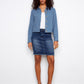 Linen Frayed Hem Jacket
