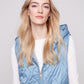 Pearlized Puffer Long Vest