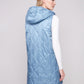 Pearlized Puffer Long Vest