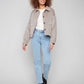Double Face Wool Jacket With Blanket Stitch